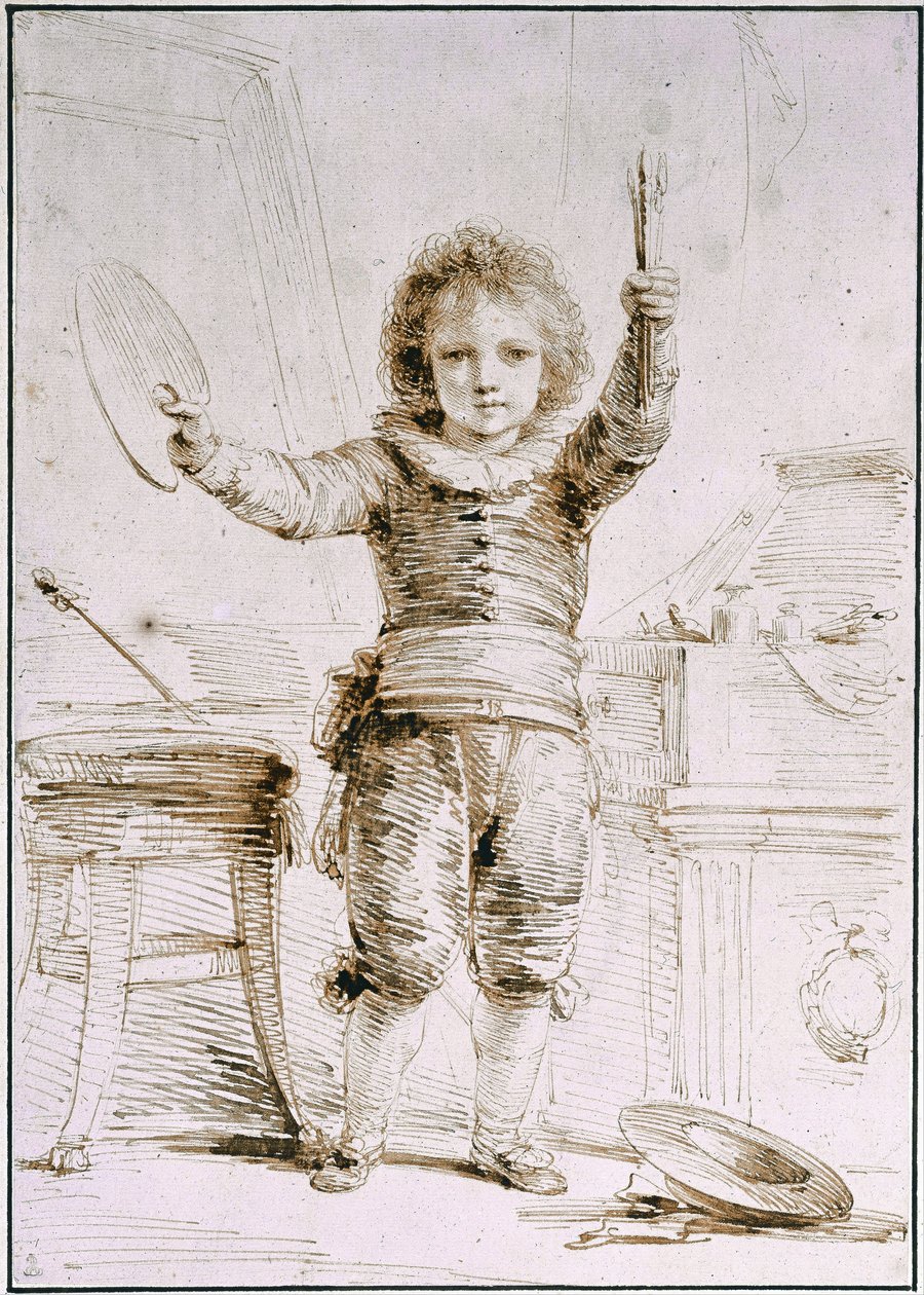 Konstnärens son, ca. 1793 av Heinrich Friedrich Füger