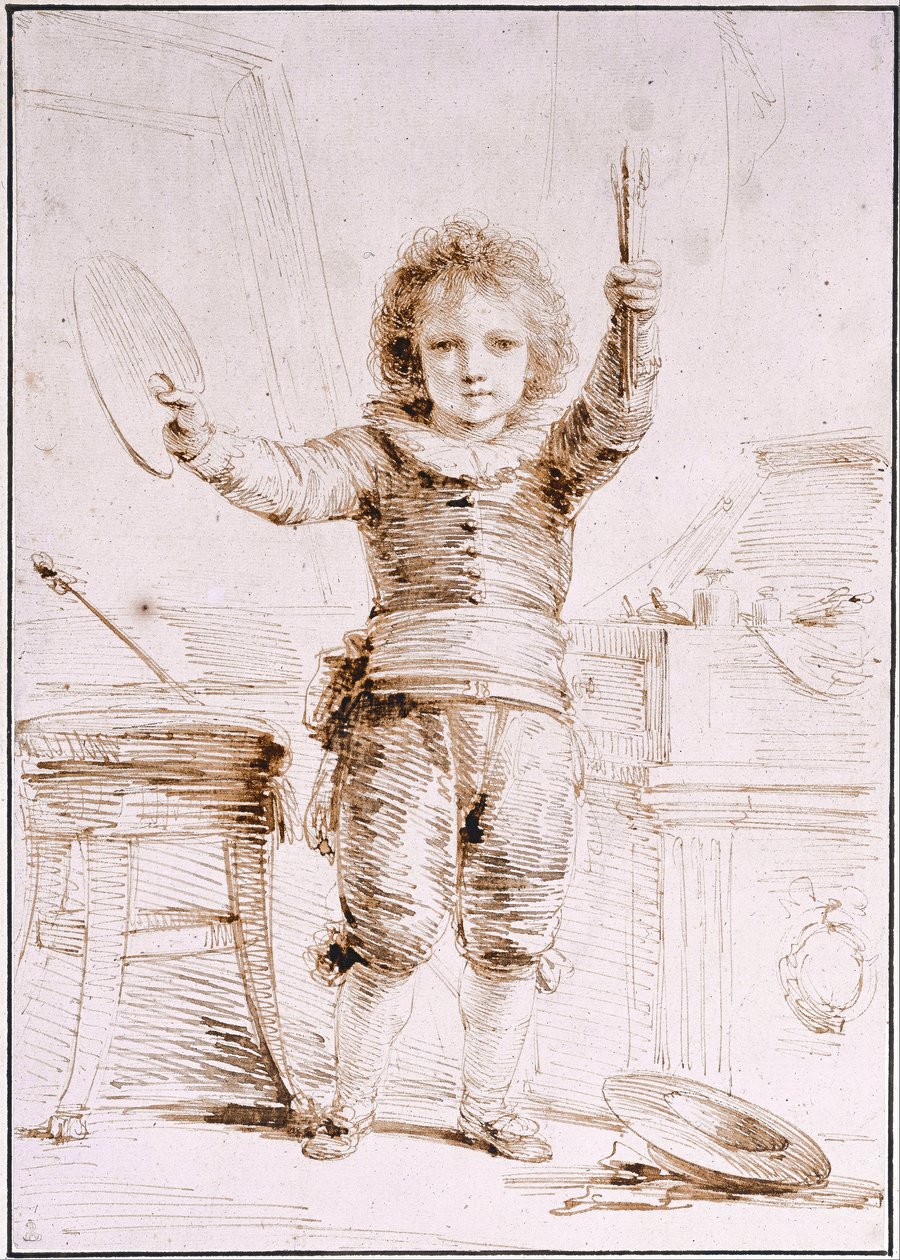 Konstnärens son, Heinrich, ca 1793 av Heinrich Füger