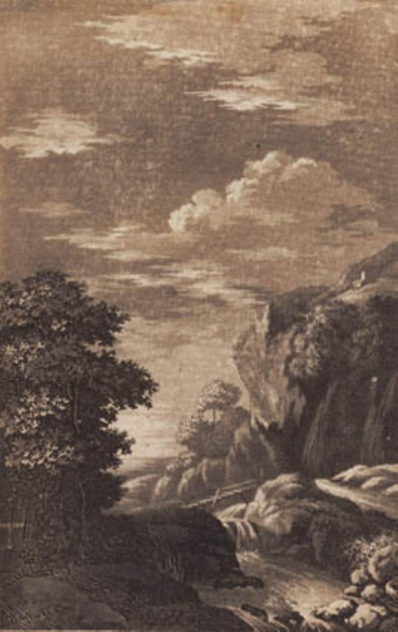 Bergslandskap av Heinrich Grosch