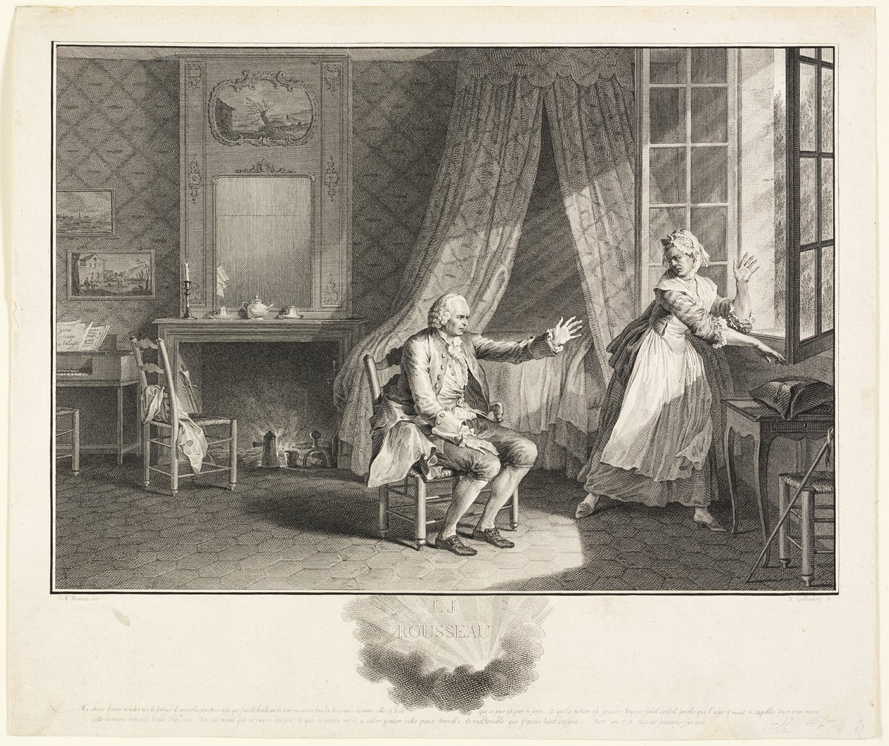 Jean Jacques Rousseaus sista ord av Heinrich Guttenberg