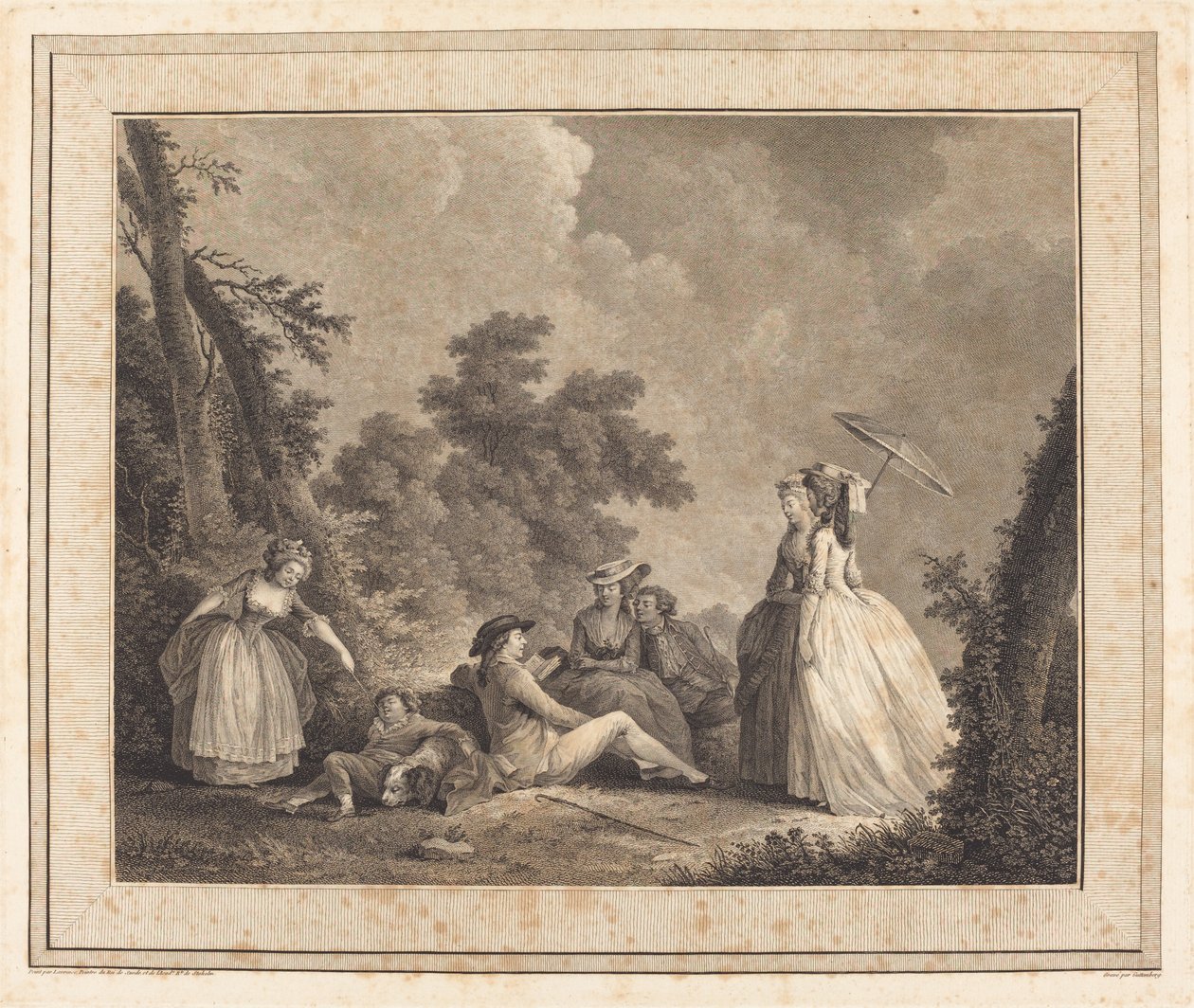 Mercury från Frankrike av Heinrich Guttenberg after Nicolas Lavreince