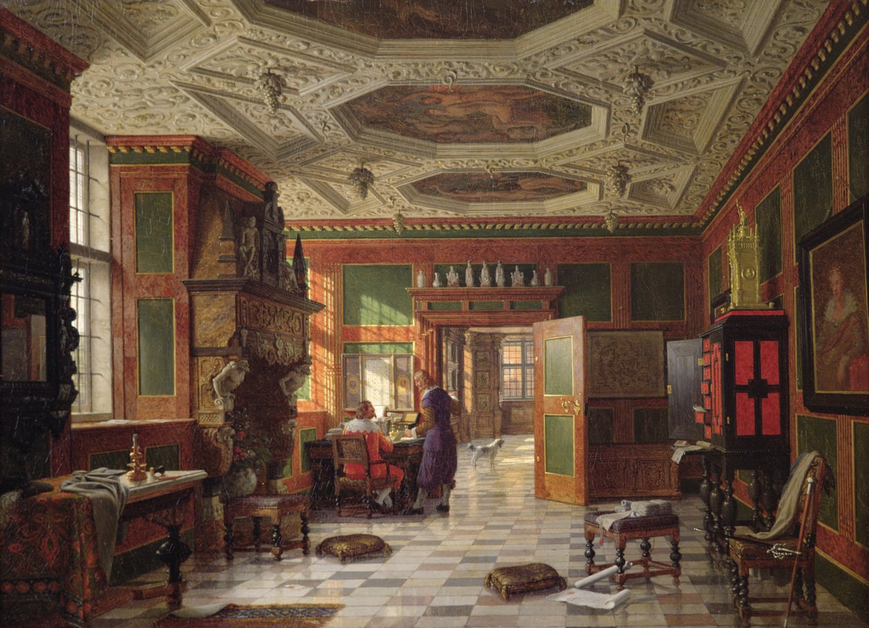 Interiör av Rosenberg Palace, Köpenhamn av Heinrich Hansen