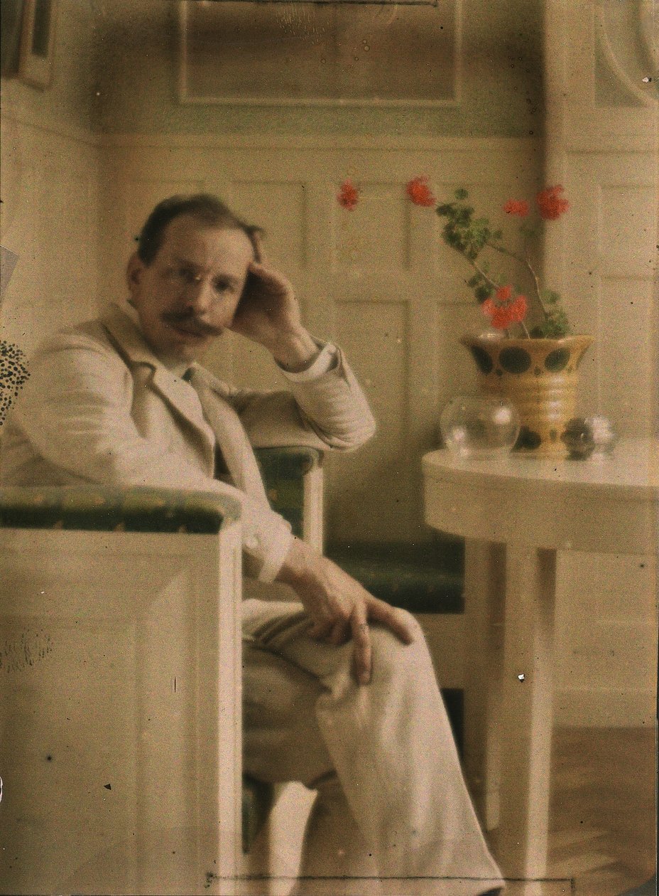 Självporträtt av Heinrich Kühn, Autochrome av Heinrich Kuhn