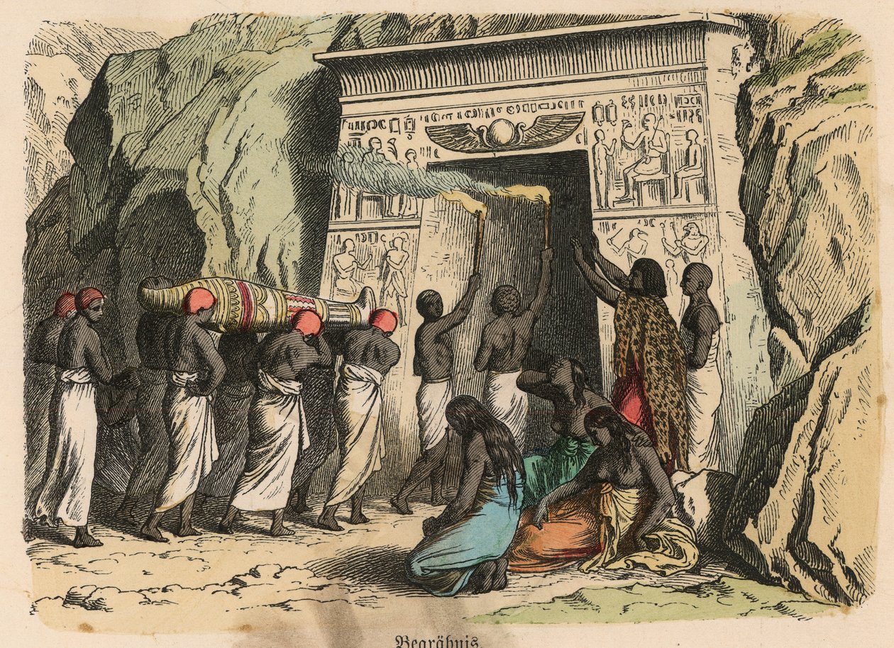 Ancient Egypt: Ancient Egypt: rituell begravningsceremoni av Heinrich Leutemann