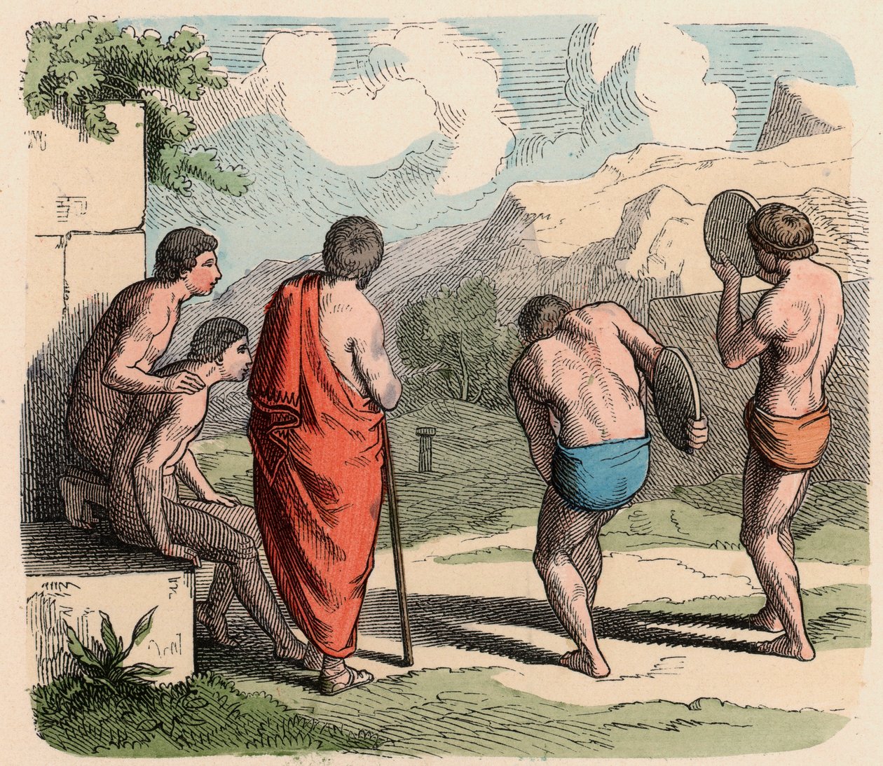 Antikens Grekland: Sport, diskuskastning av Heinrich Leutemann