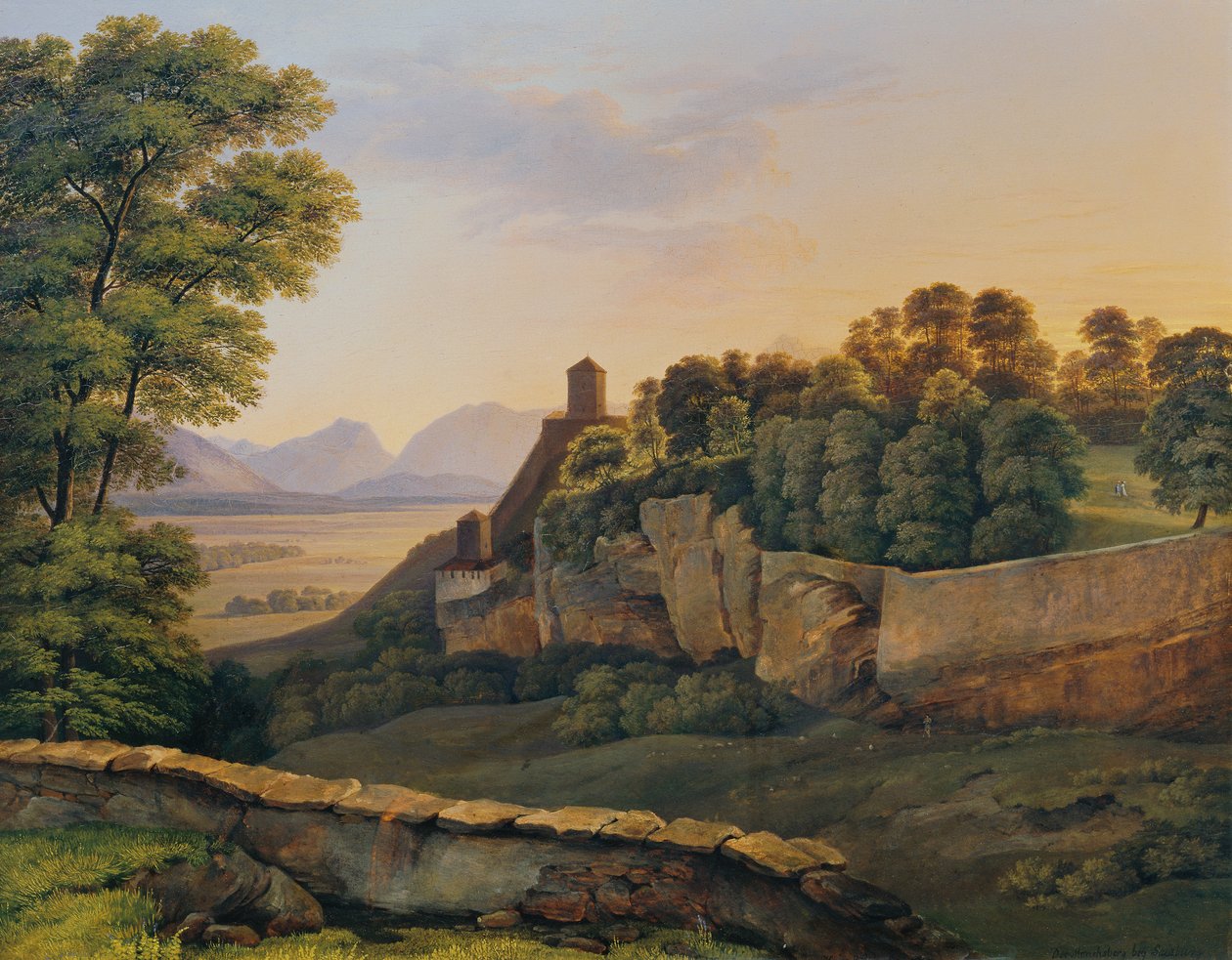Mönchsberg nära Salzburg av Heinrich Reinhold