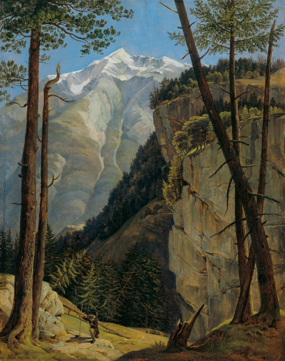 Watzmannen från Wimbachtal av Heinrich Reinhold
