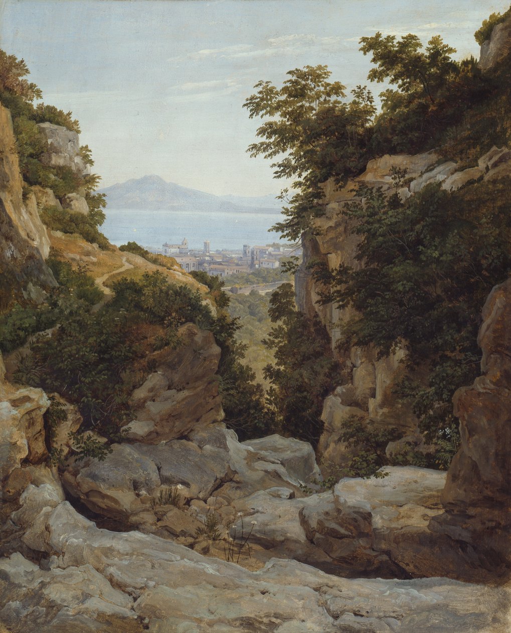 Italienskt landskap av Heinrich Reinhold