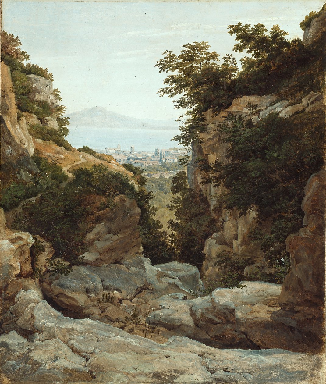 Italienskt landskap av Heinrich Reinhold