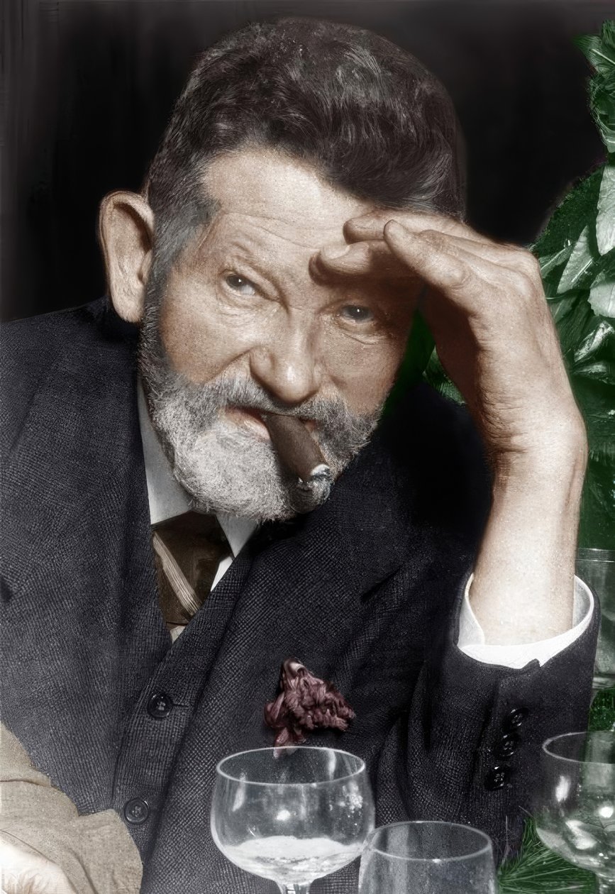 Heinrich Zille / Foto omkring 1918 av Heinrich Zille