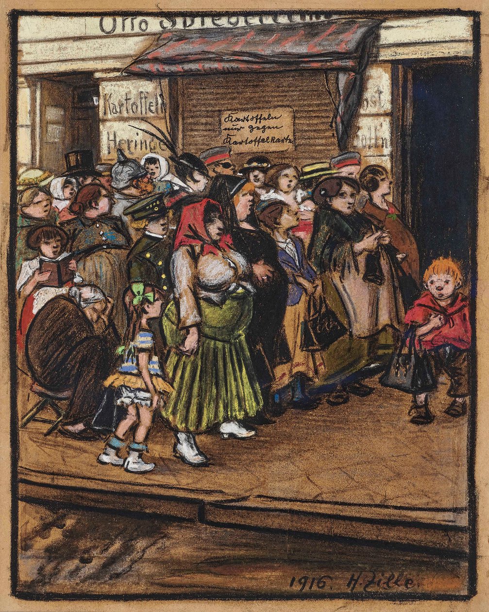 Potatiskö, 1916. av Heinrich Zille