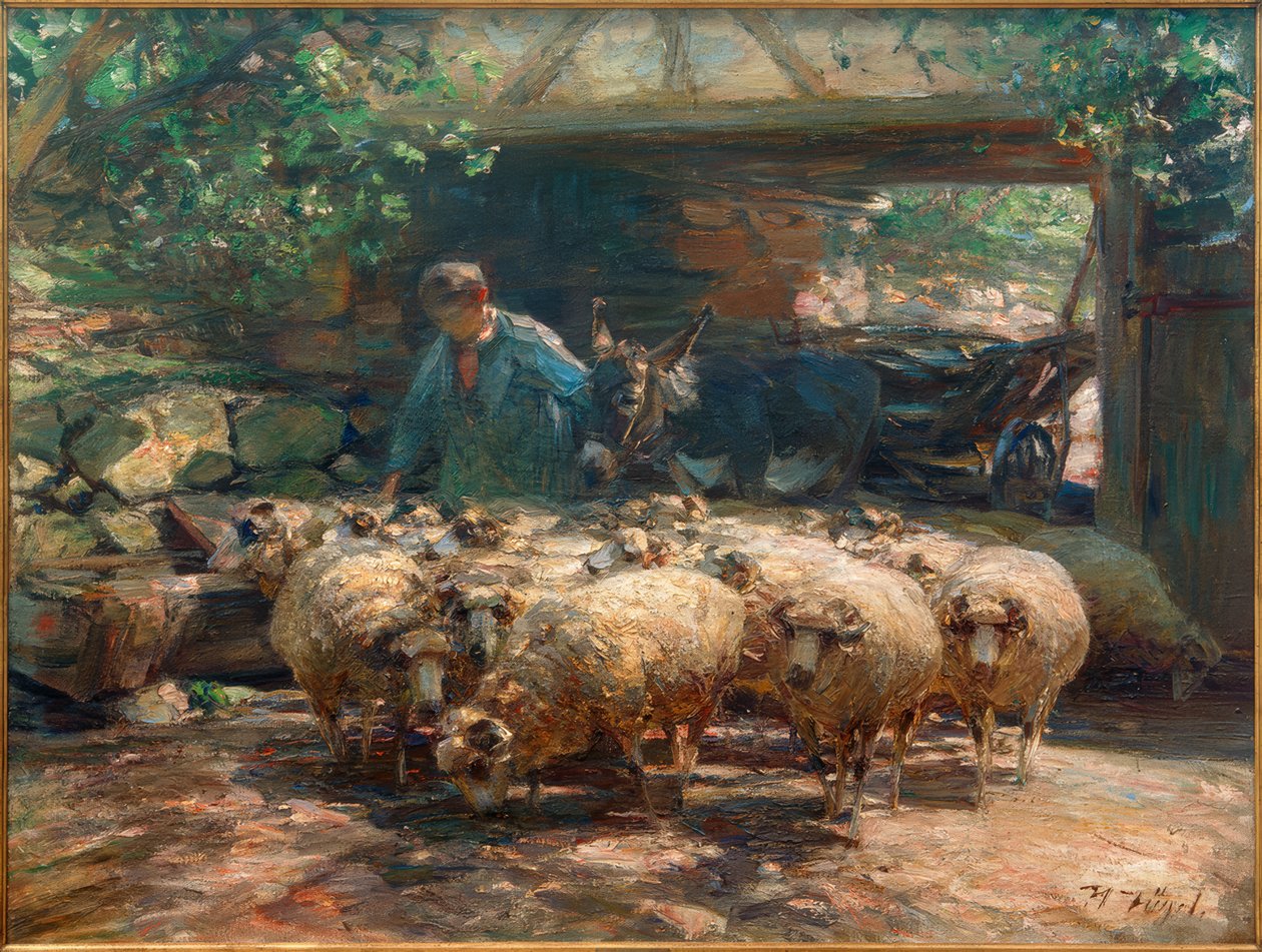 Att köra ut ur flocken av får av Heinrich von Zügel
