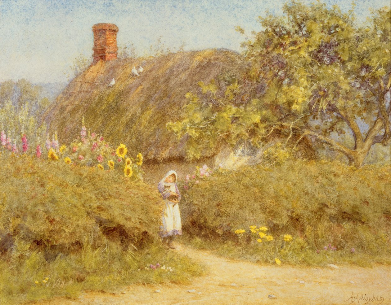 En stuga i Surrey av Helen Allingham