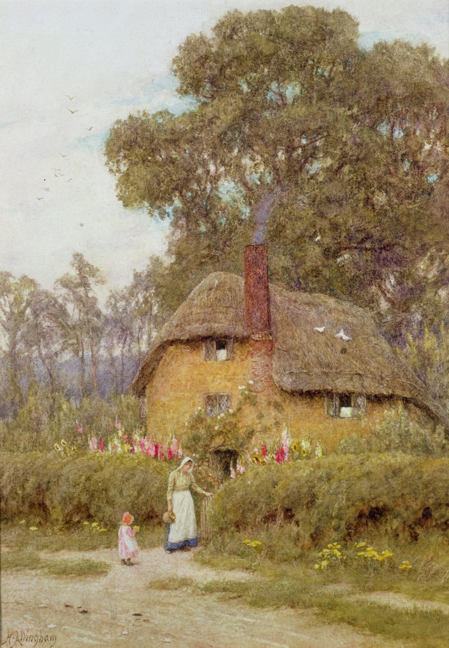 En Wiltshire Garden av Helen Allingham