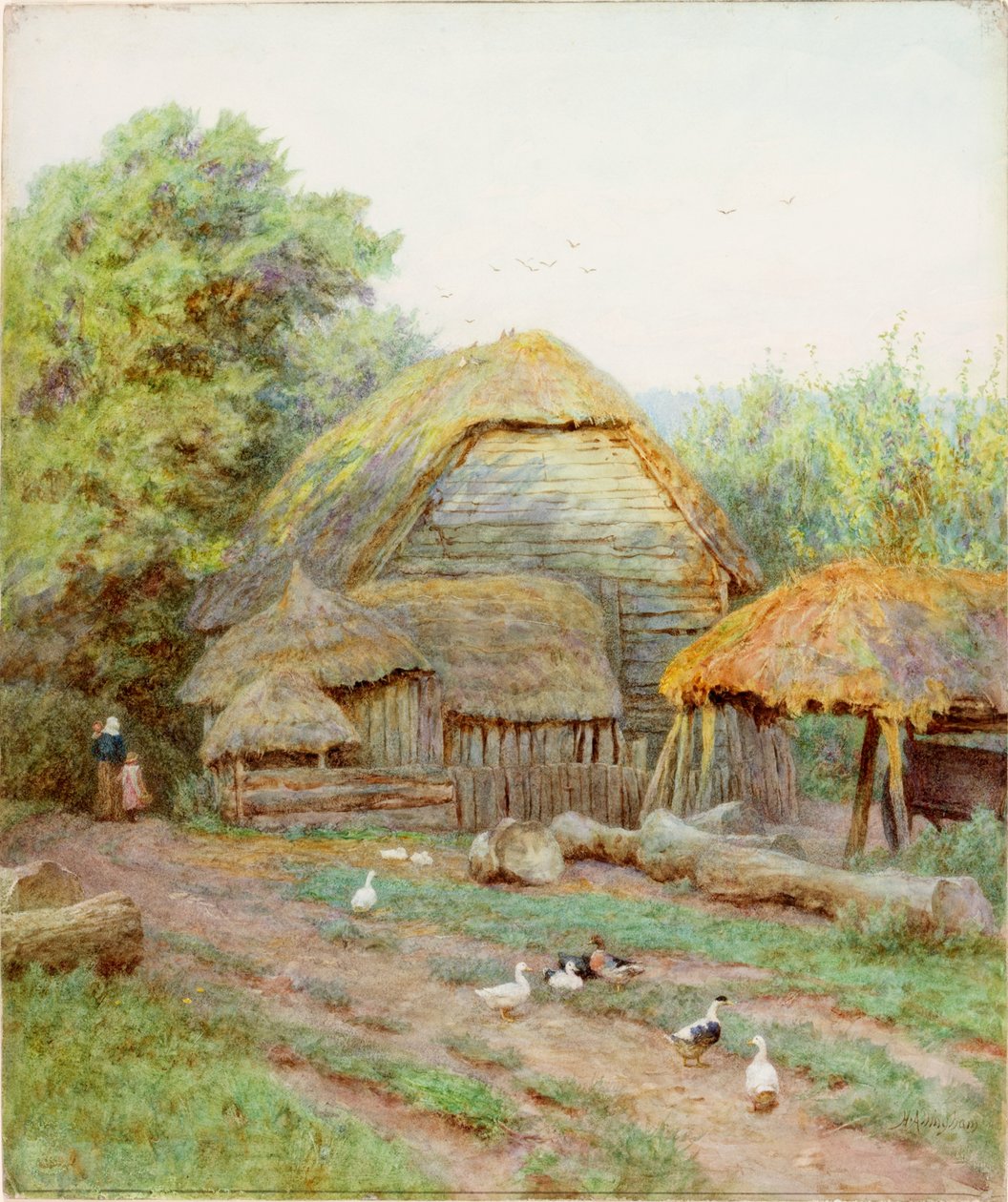 In a Berkshire Farm (kroppsfärg) av Helen Allingham