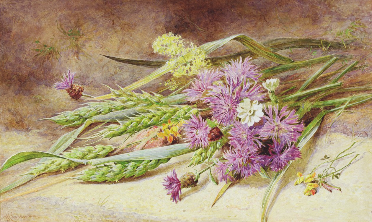 Grönt vete och vilda blommor av Helen Cordelia Coleman Angell