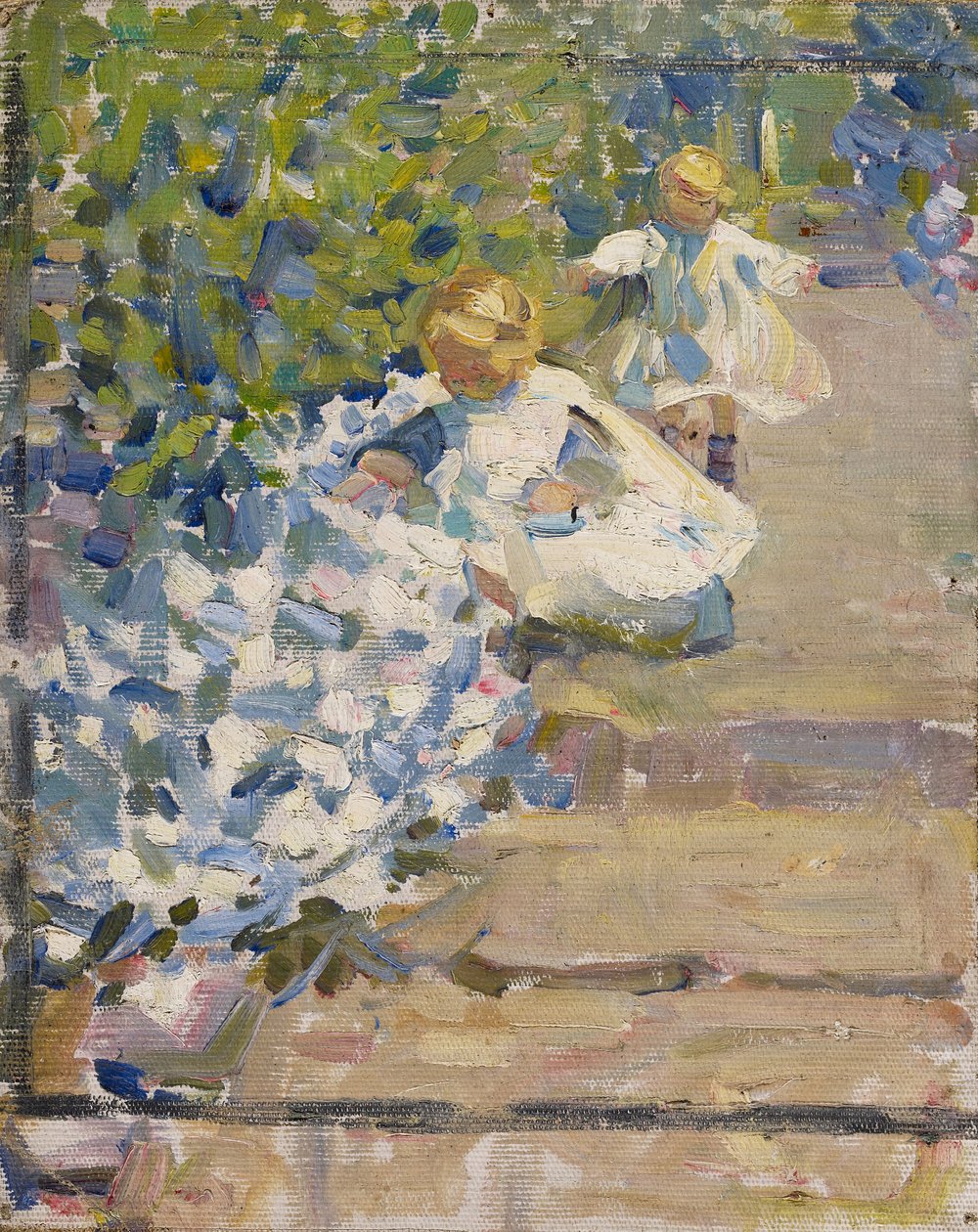 Skiss för plockning av blommor av Helen Galloway McNicoll