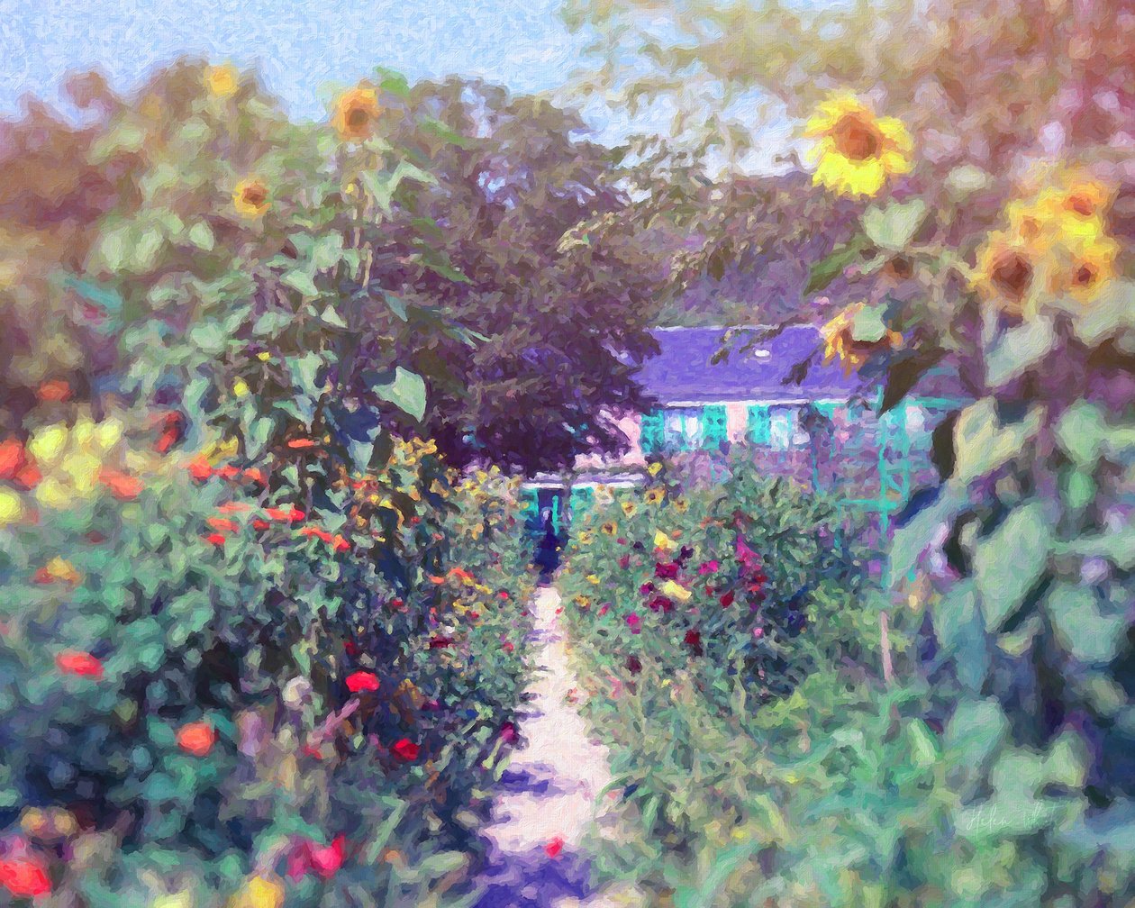 Giverny i Bloom, 2018, swed av Helen White