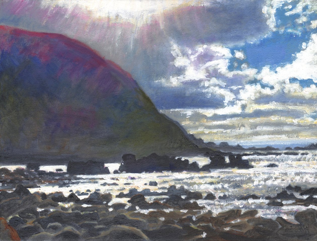 Ljuset rullar in, 2013, av Helen White