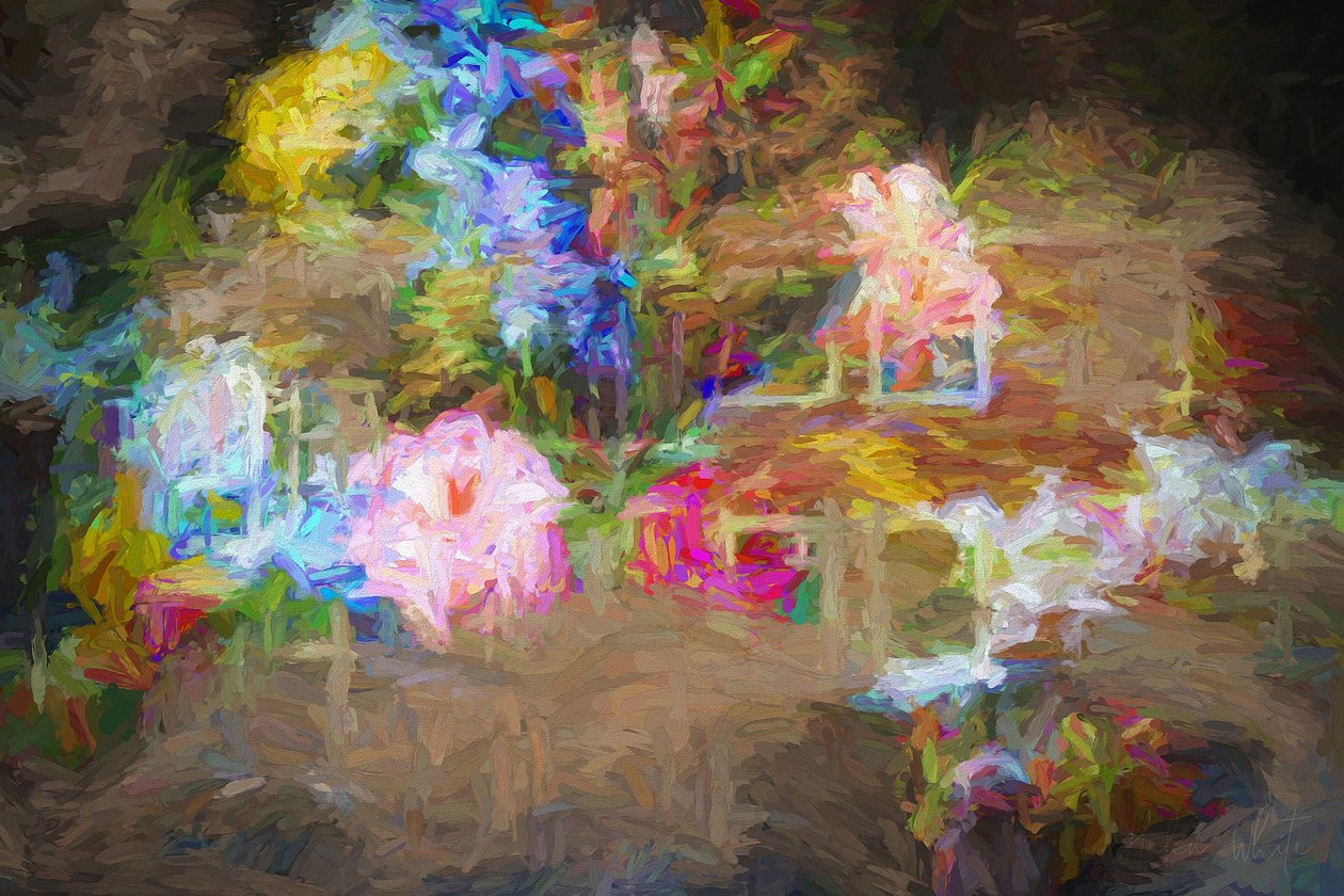 Painterly Posy, 2018, swed av Helen White