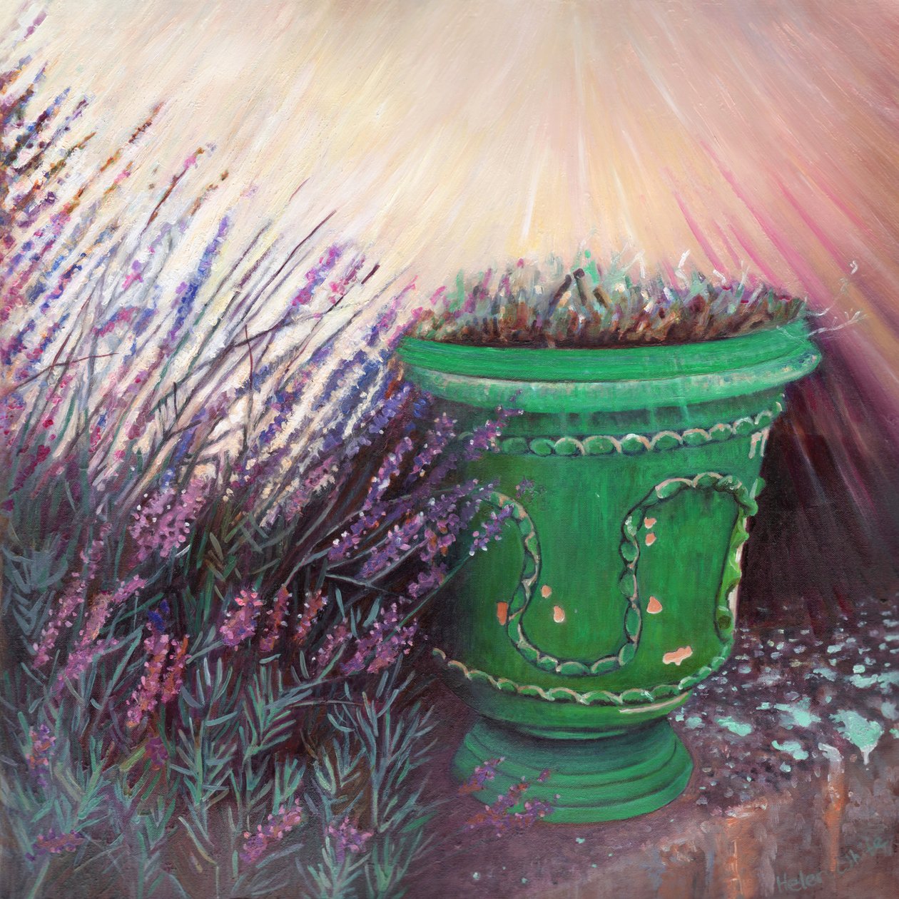 Provensalsk trädgård II, 2014, av Helen White
