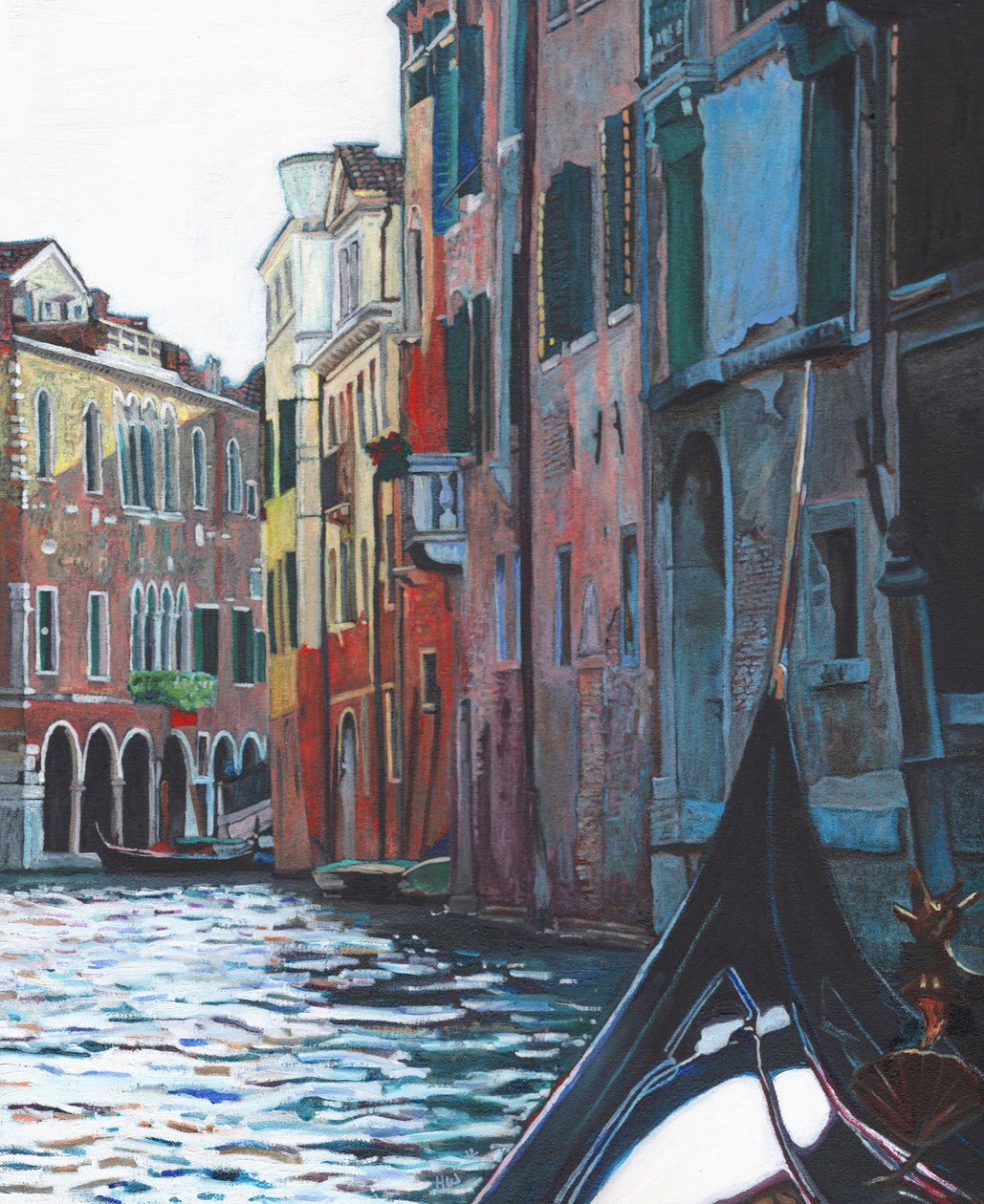 Venetiansk bakvatten, 2012, av Helen White