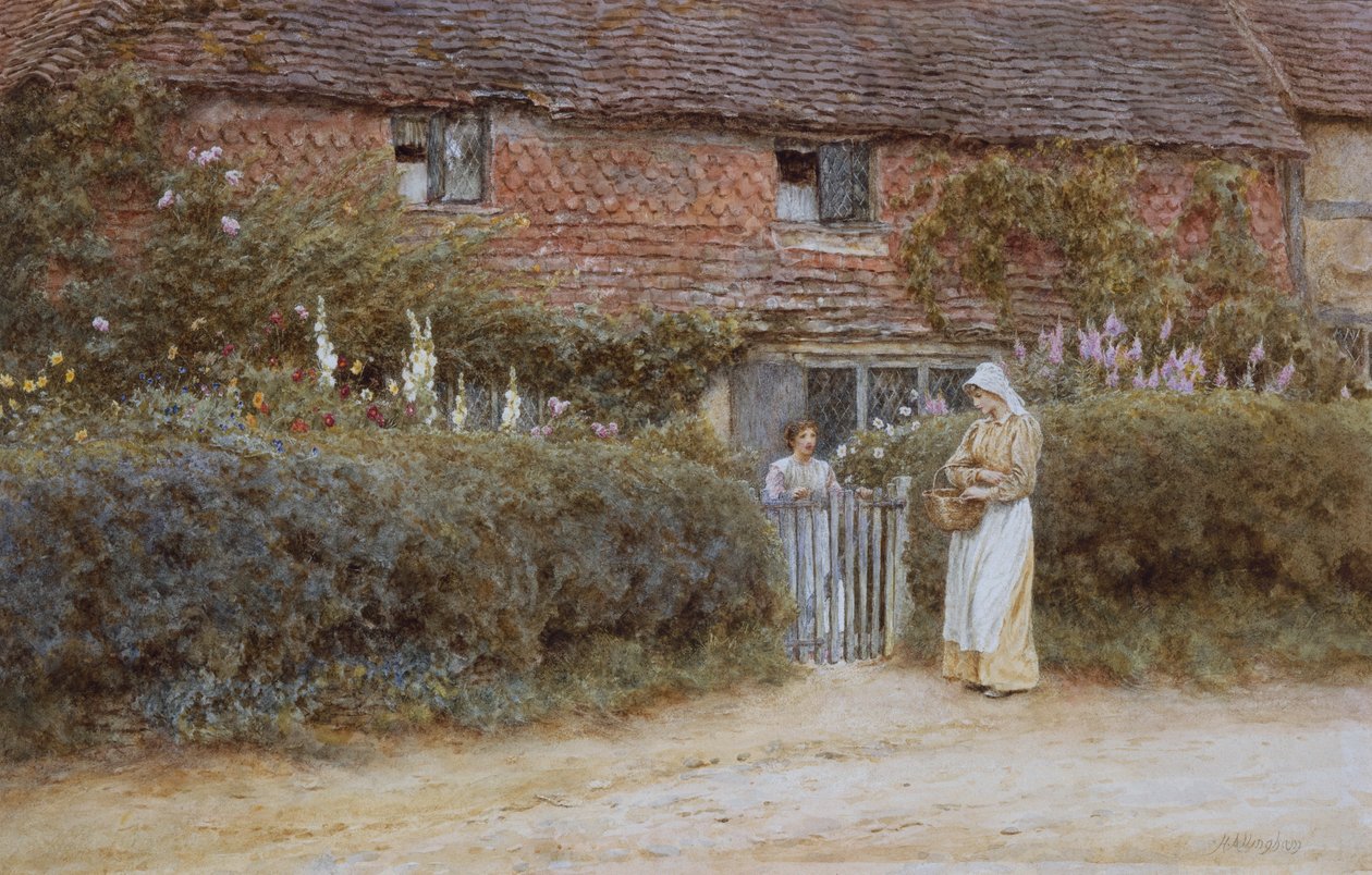 En stuga på Haslemere av Helen Allingham
