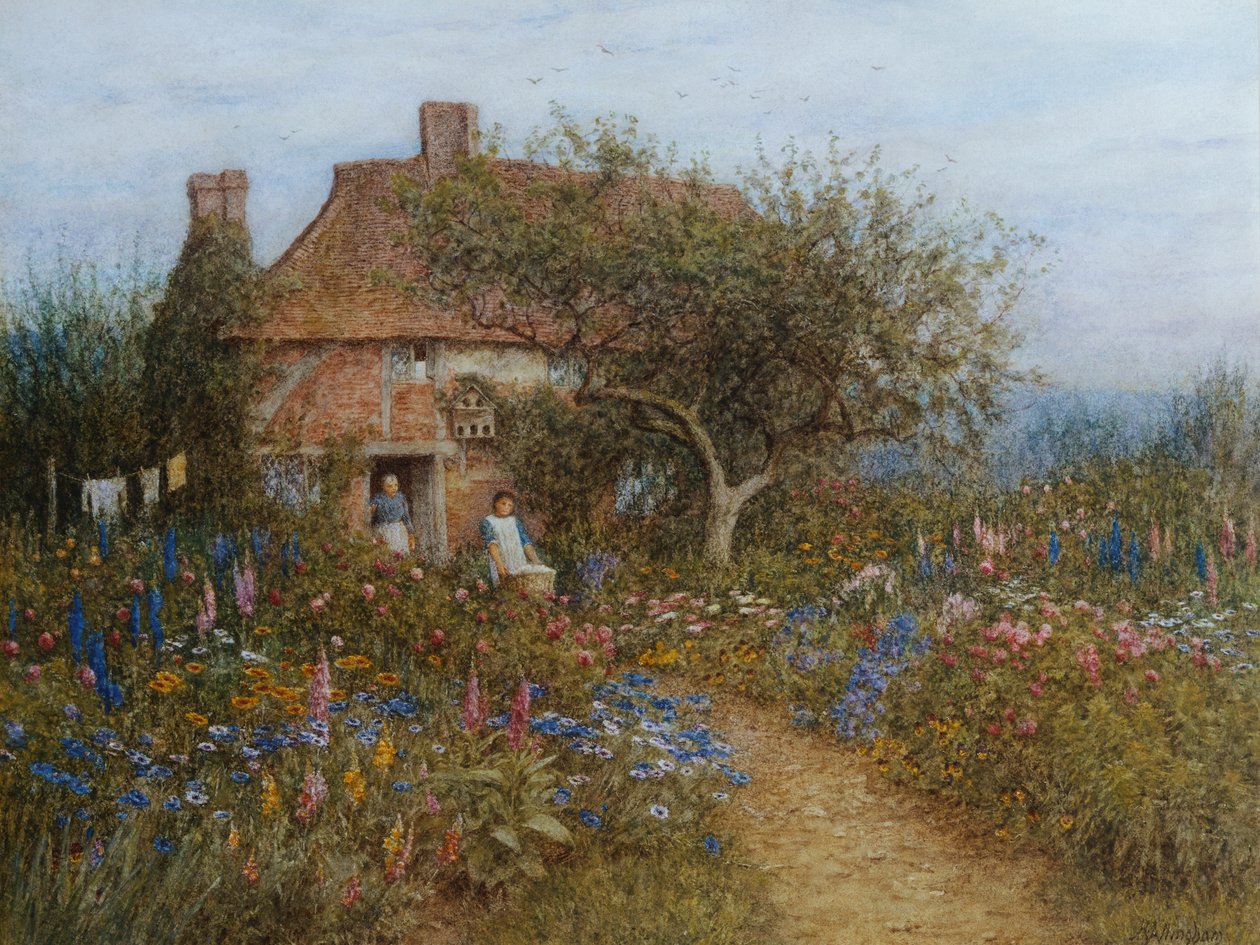 En stuga nära Brook, Witley, Surrey av Helen Allingham