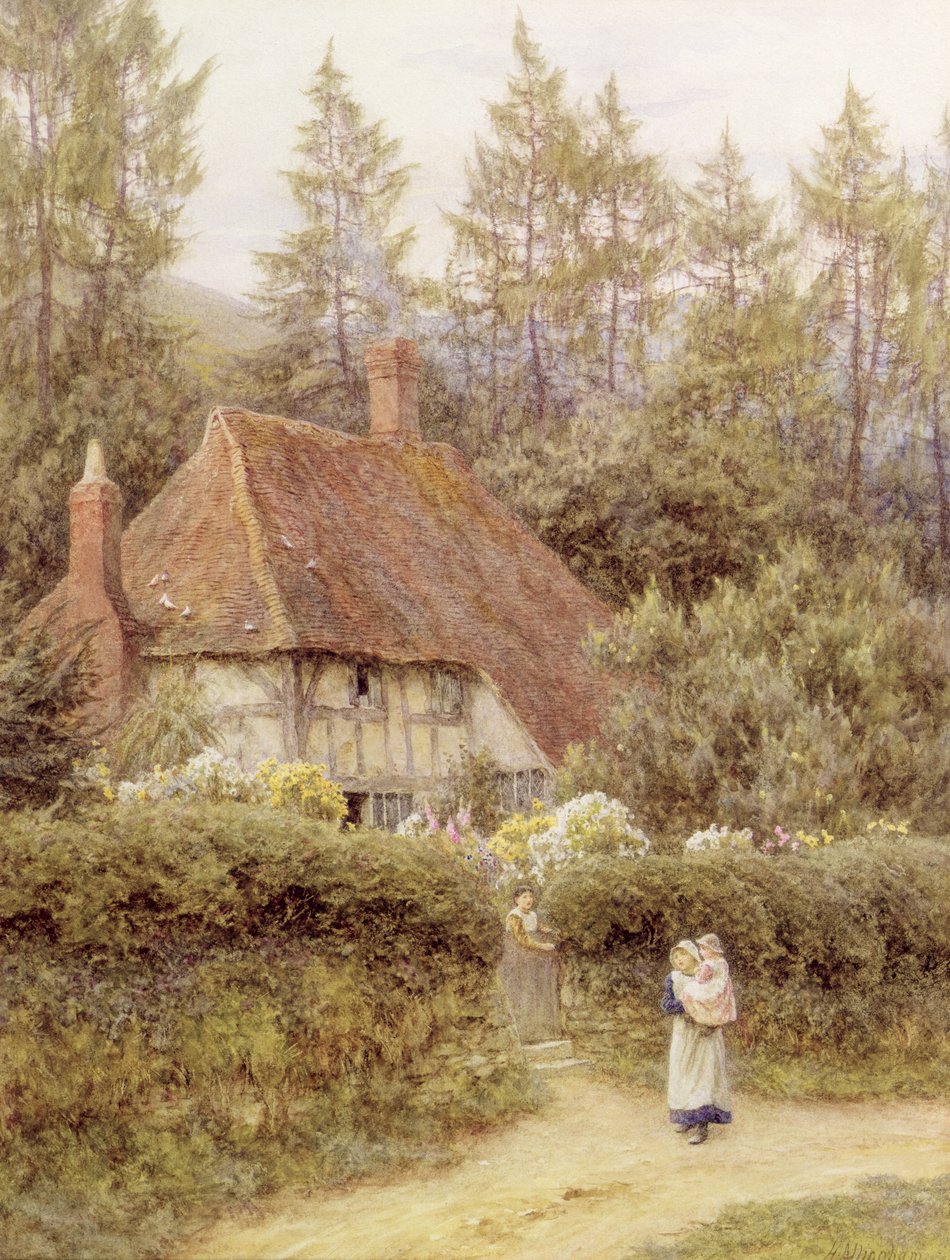 En stuga nära Haslemere av Helen Allingham