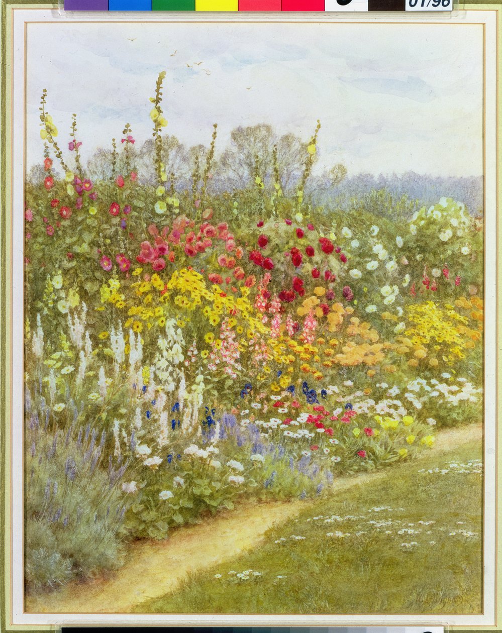 En örtartad kant av Helen Allingham