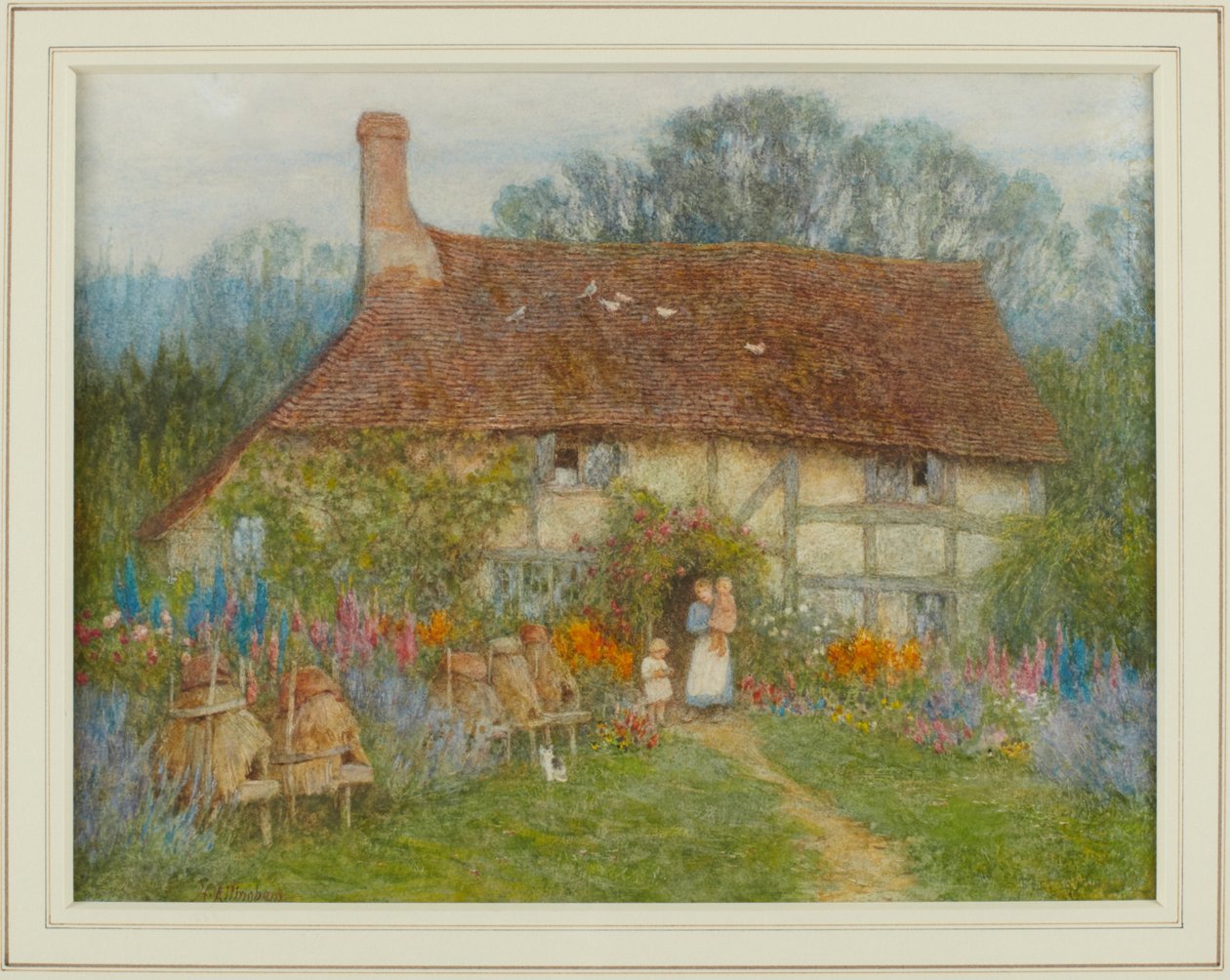 En stuga i Surrey, 1880 av Helen Allingham