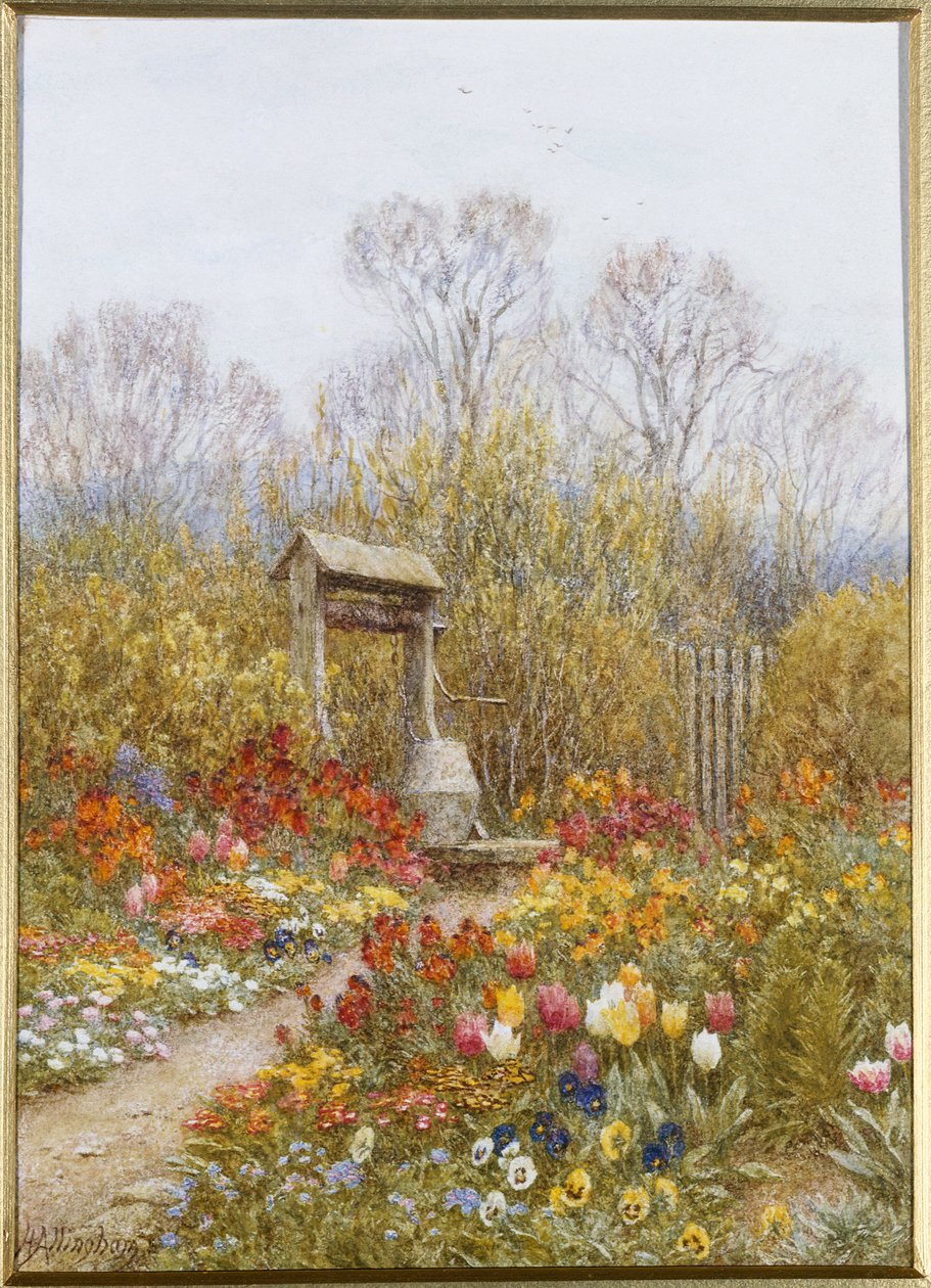En gammal brunn, Brook, Surrey av Helen Allingham