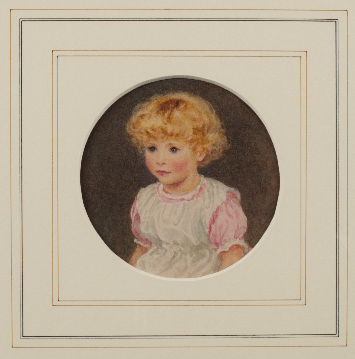 Henry Allingham, 3 år (akvarell på papper) av Helen Allingham