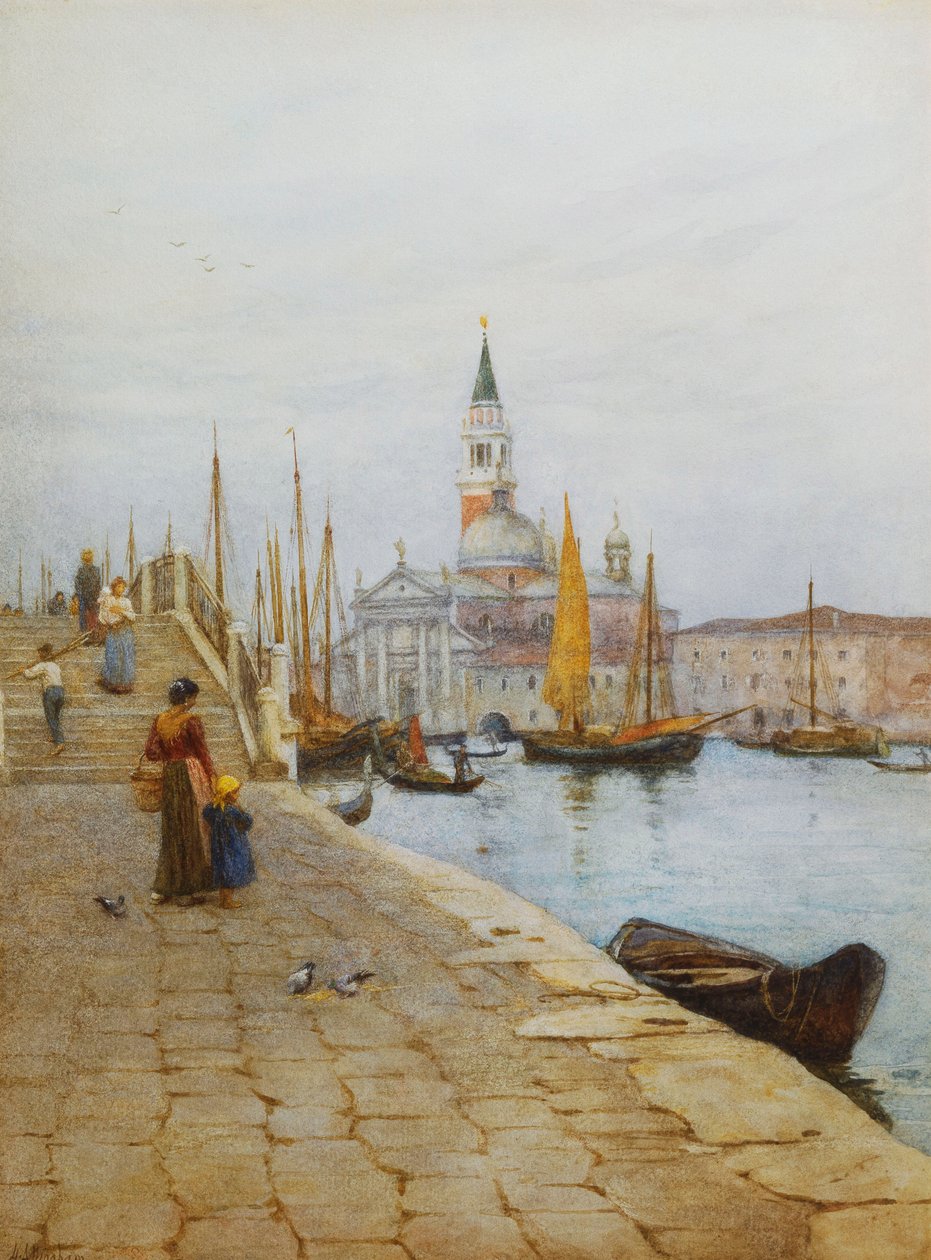 San Giorgio Maggiore från Zattere, Venedig, av Helen Allingham
