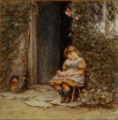 Favoritdockan av Helen Allingham