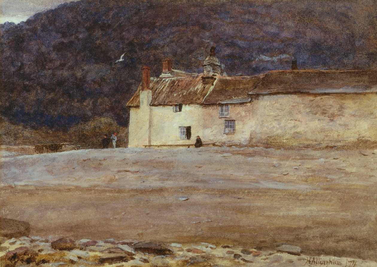 The Last House in Lynmouth, 1874 (wc på papper) av Helen Allingham