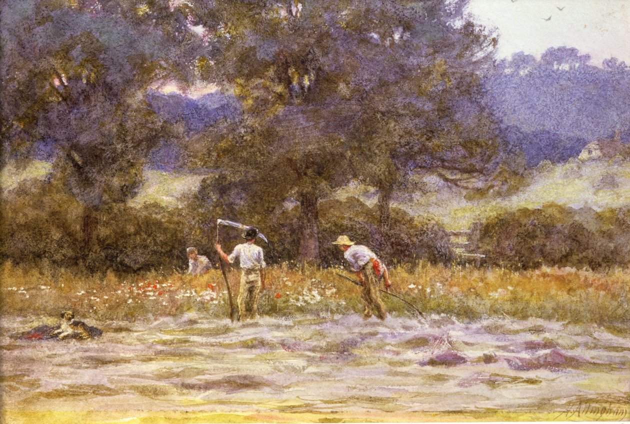 Gräsklipparna av Helen Allingham