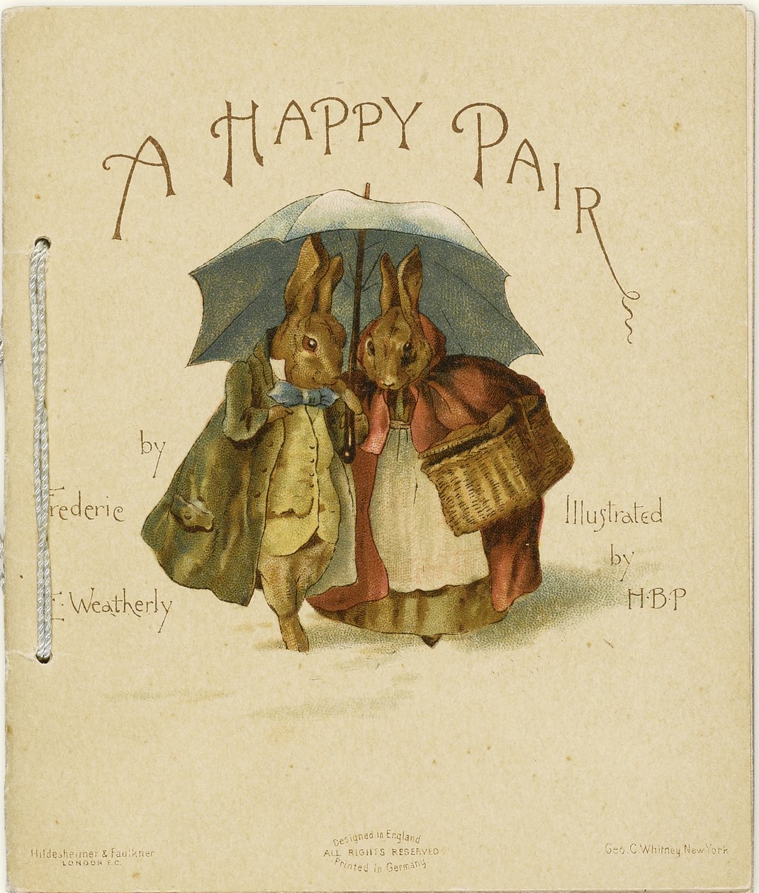 Illustration till ett lyckligt par av Frederick Weatherly, 1890 av Helen Beatrix Potter