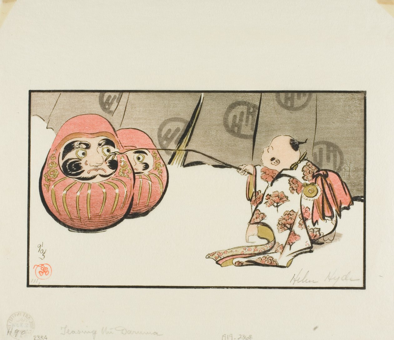 Retande Daruma av Helen Hyde