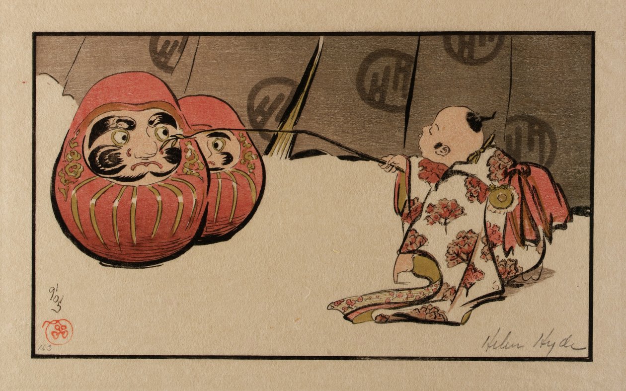 Att retas med Daruma av Helen Hyde