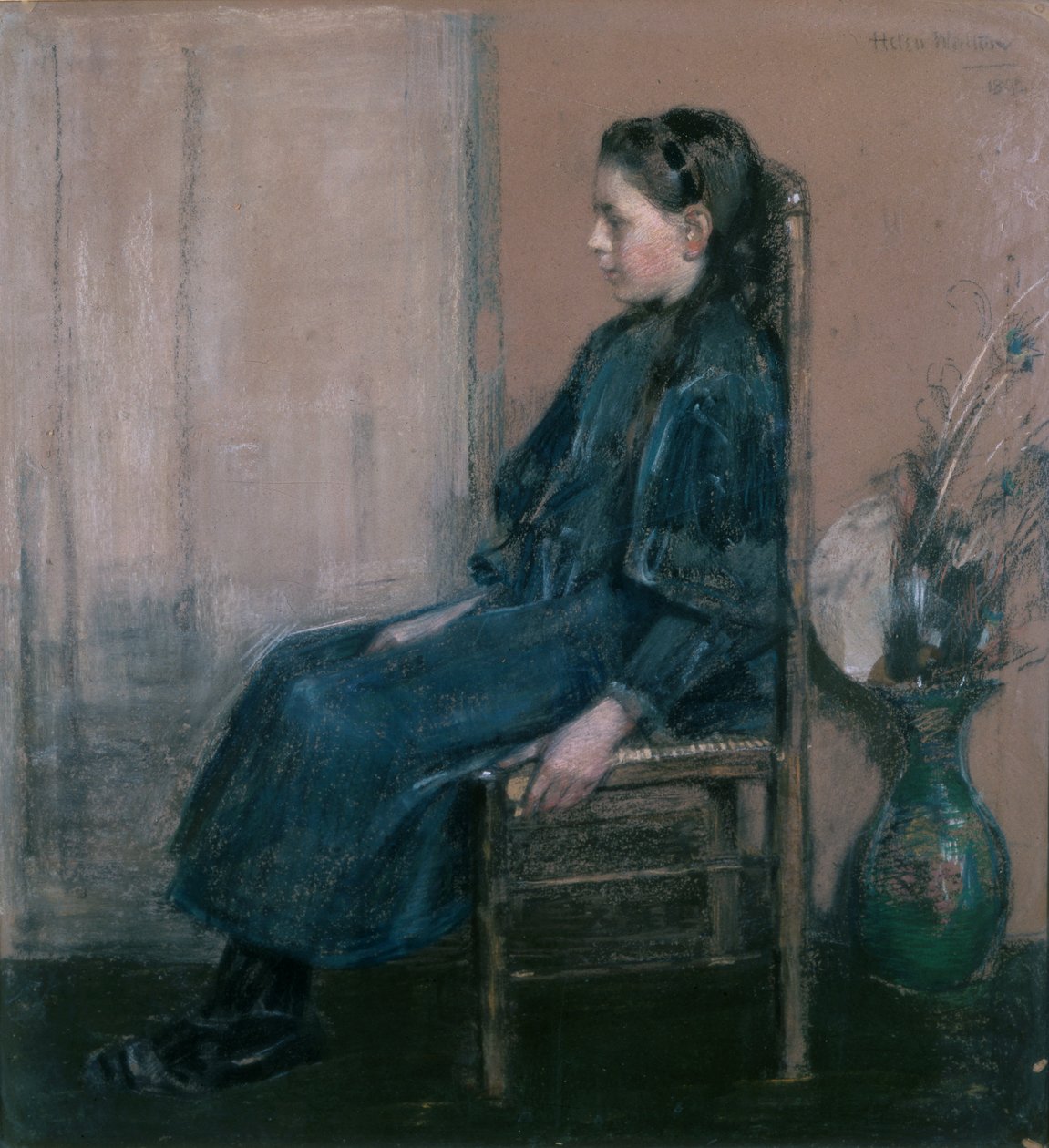 Porträtt av konstnärens dotter, Lillian av Helen Walton