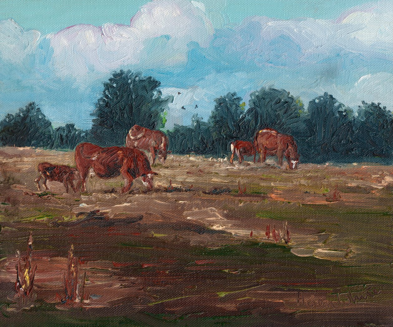 Kor som betar, 2008 av Helen White