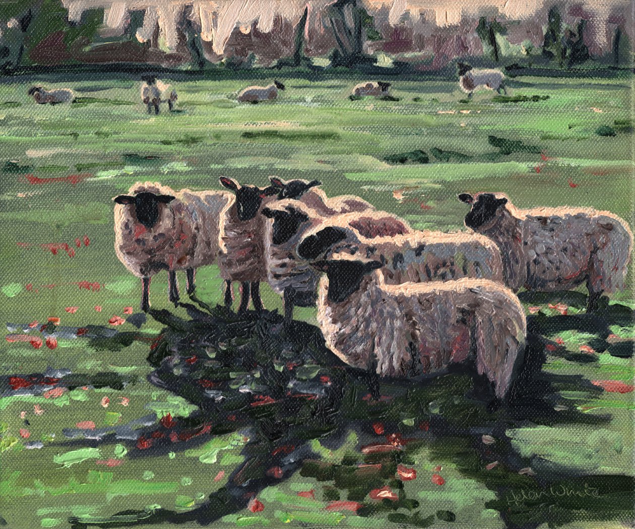 Nyfiken flock I, 2009, av Helen White