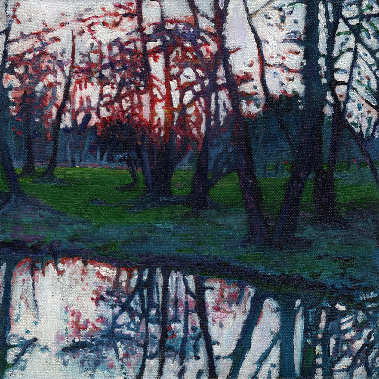 Sista glöd på ängen, 2009, av Helen White