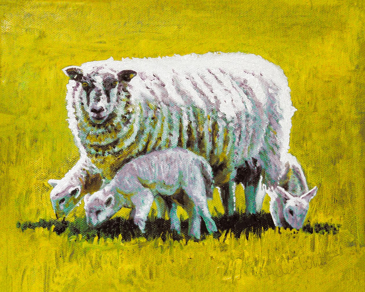 Together, 2009 (olja på duk) av Helen White