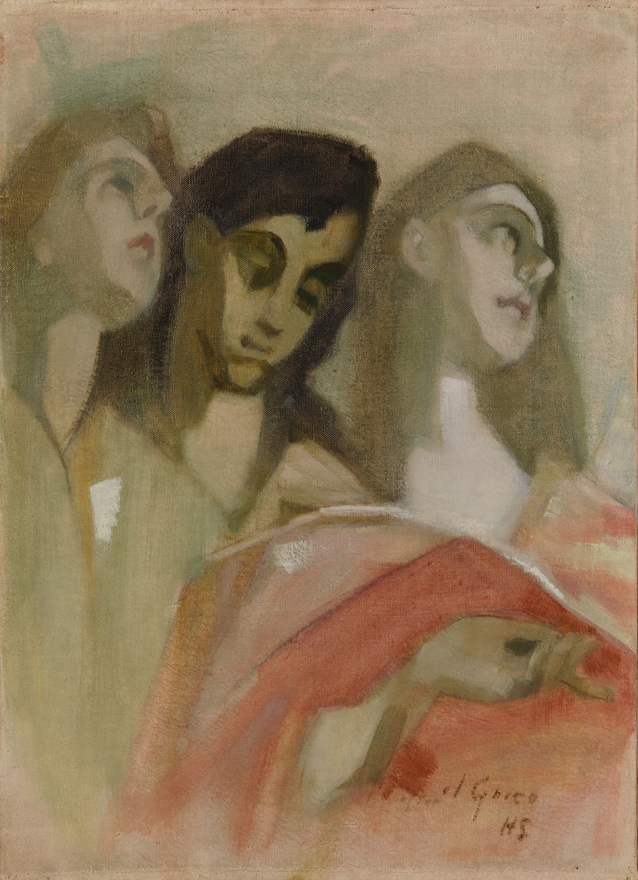 ”Ängelfragment”, efter El Greco av Helene Schjerfbeck