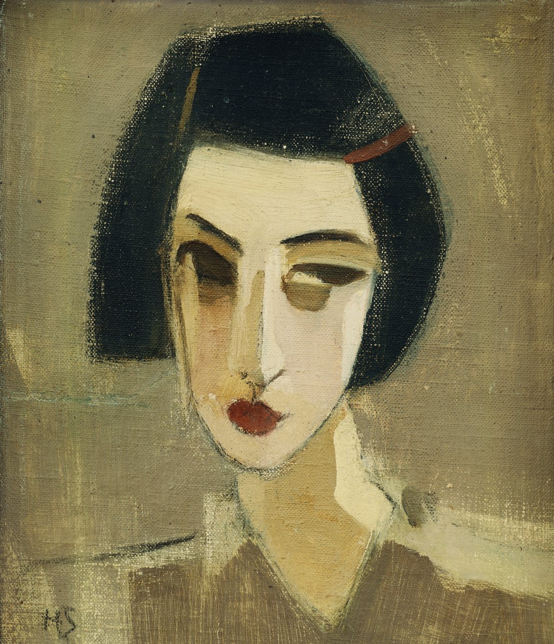 Porträtt av Göta av Helene Schjerfbeck