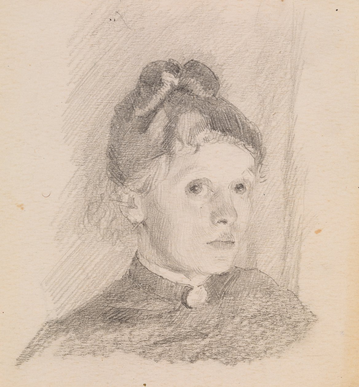 Självporträtt, 1880-1884. av Helene Schjerfbeck
