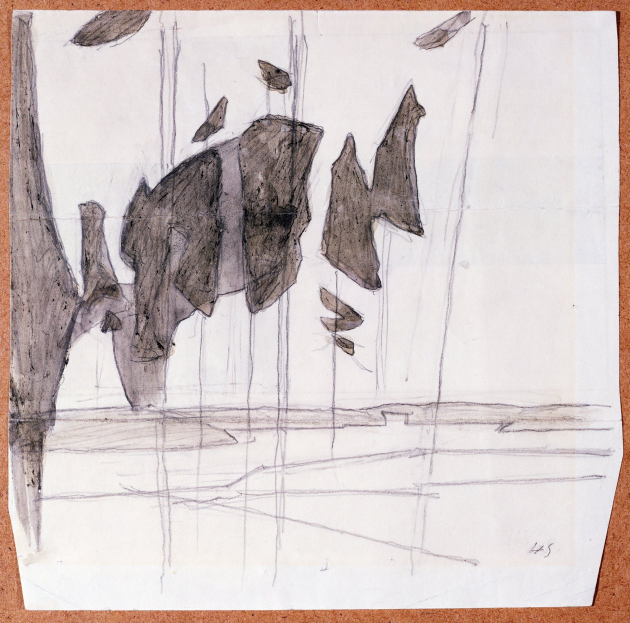 Tallar Vid Strand av Helene Schjerfbeck
