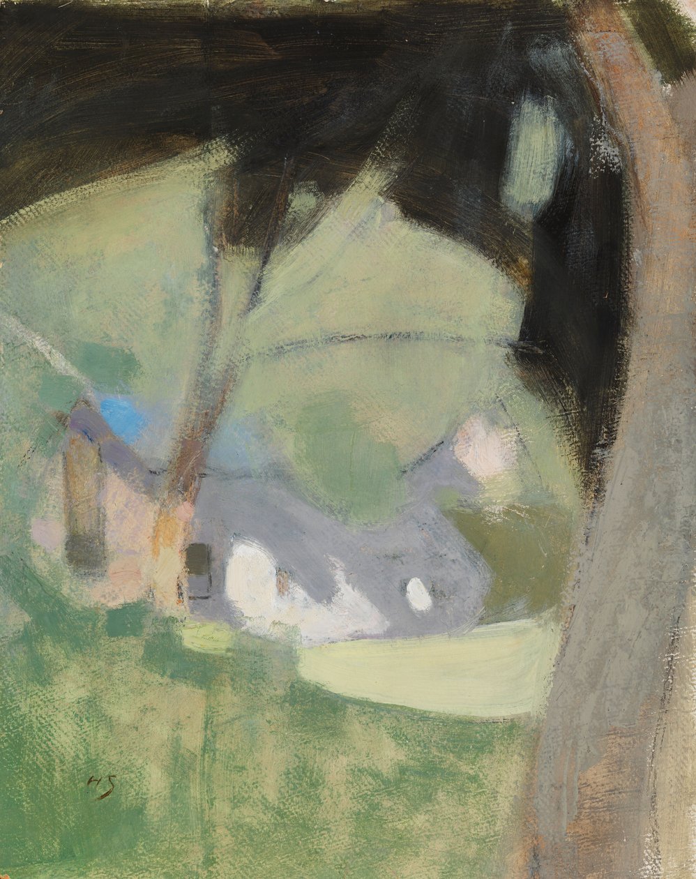 Det gamla bryggeriet (komposition) av Helene Schjerfbeck